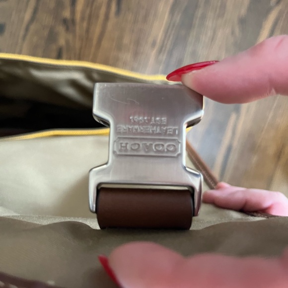 Beautiful Yellow Coach Laptop/work bag - Picture 2 of 4